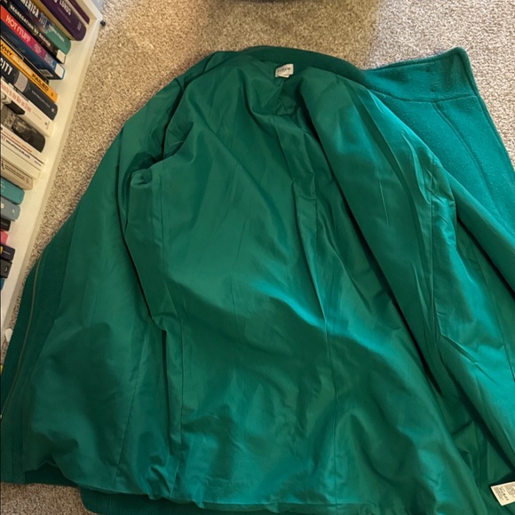 J. Crew Green Wool Coat - Picture 5 of 7